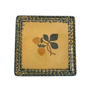 VTG 90s Pfaltzgraff The Friendship Collection Strawberries Trivet 8" Farmhouse